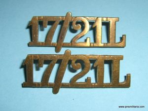 17 / 21 L 17th / 21st Lancers Matched Pair …