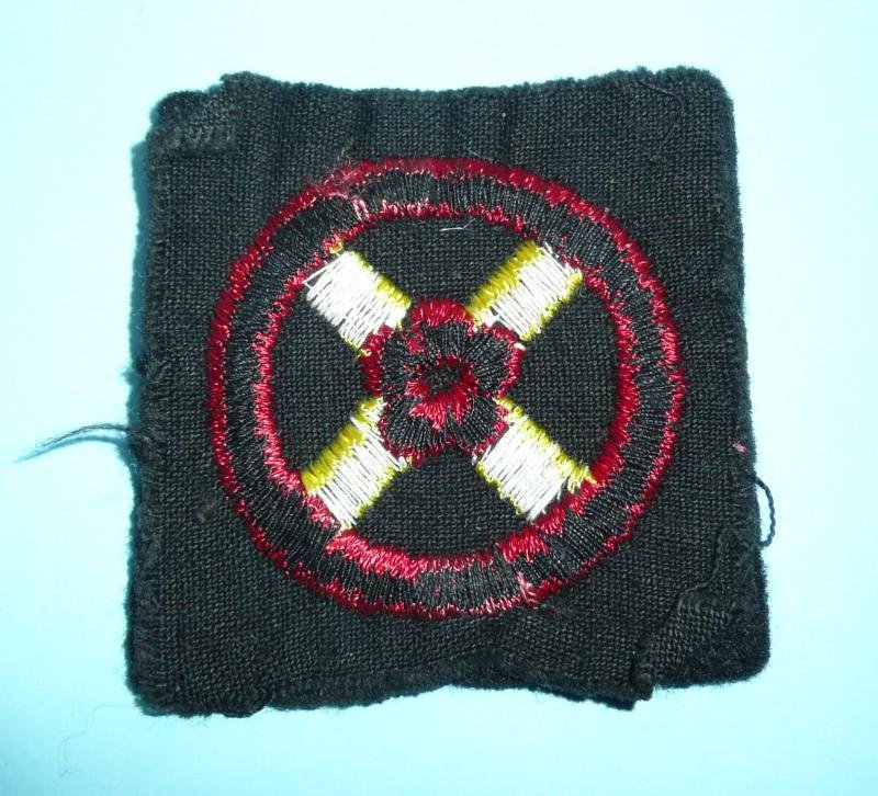 WW2 Western Command Embroidered Felt Cloth Formation Shoulder Sign Flash Patch Designation Badge — image 2