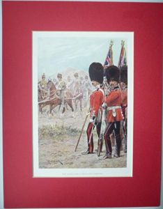 Antique Edwardian Colour Book Print of the Honourable Artillery Company …