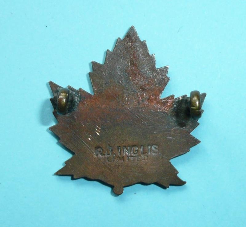 Canada WW1 - 40th (Halifax, Nova Scotia) Battalion CEF Collar Badge - Inglis — image 2