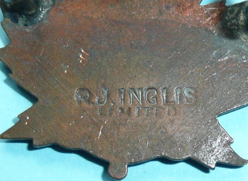 Canada WW1 - 40th (Halifax, Nova Scotia) Battalion CEF Collar Badge - Inglis — image 3