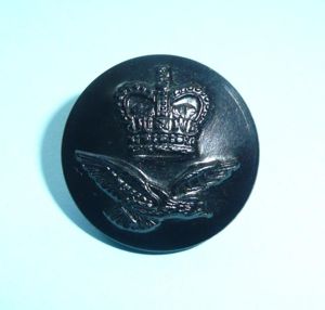 Royal Air Force RAF Black Plastic Large Pattern Button - …