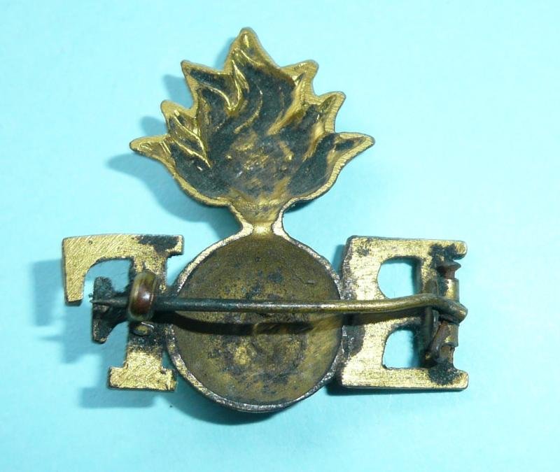 Royal Fusiliers 1st Version Other Ranks Shoulder Title converted to Sweetheart Brooch — image 2