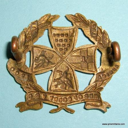 14th Middlesex ( Inns of Court ) Volunteer Rifle Corps ( VRC ) Gilding Metal Cap Badge, circa 1905 - 1908 — image 2