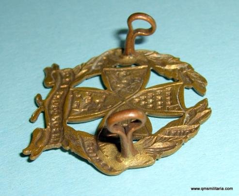 14th Middlesex ( Inns of Court ) Volunteer Rifle Corps ( VRC ) Gilding Metal Cap Badge, circa 1905 - 1908 — image 3