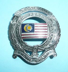 Scarce Federation of Malaya Home Guard / National Service Badge, …