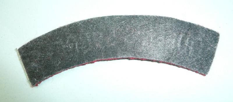 Queens Surreys Embroidered White on Red Felt Cloth Shoulder Title — image 2