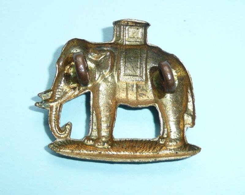 Duke of Wellingtons (West Riding Regiment) Other Ranks Gilding Metal Collar Badge, Right Facing — image 2