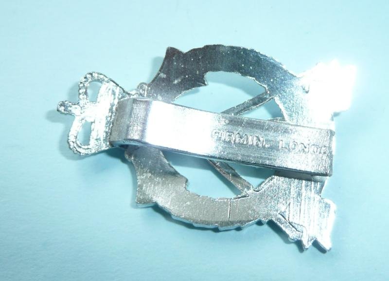 Royal Pioneers Corps Staybrite AA Anodised Silver Cap Badge — image 2