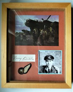 WW2 RAF Squadron Leader Larry Curtis DFC, 617 Squadron, Framed …