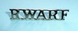 RWARF Royal Warwickshire Fusiliers Gold Anodised AA Shoulder Title