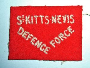 West Indies - St Kitts Nevis Defence Force Embroidered White …
