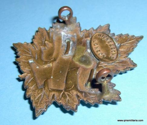 WW1 Canadian 1st British Columbia Bn CEF bi-metal cap badge - Hicks London — image 4