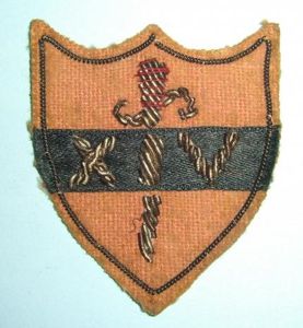 WW2 - 14th Army Bullion Embroidered Formation Sign Desigation Flash