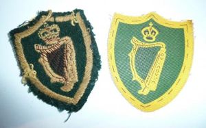 Northern Ireland District 3rd Pattern Printed Formation Signs, Kings Crown …