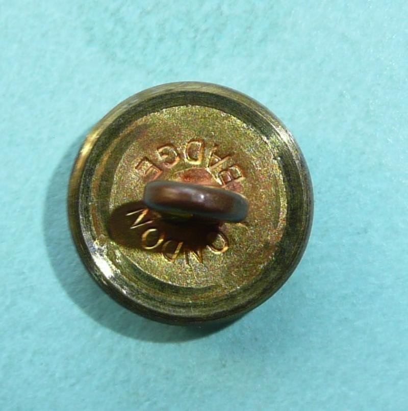 RAOC Royal Army Ordnance Corps Officer's Mounted Frosted Silver Plate on Gilt Cap /Mess Dress Button, QEII Issue — image 2