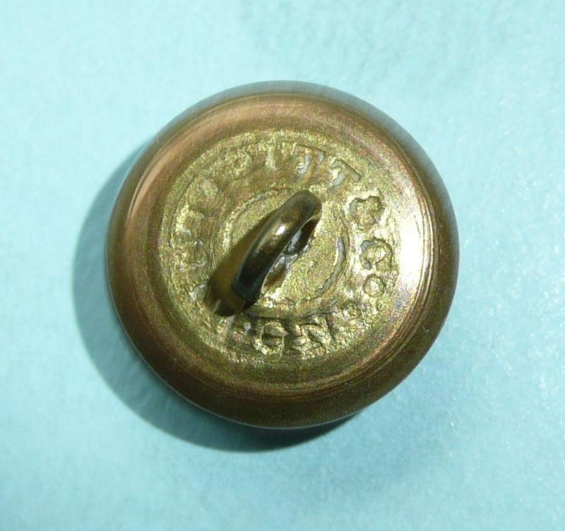The Royal Hampshire Regiment Officer's Mounted Silver Plate on Gilt Mess Dress Button — image 2