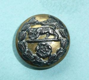 The Royal Hampshire Regiment Officer's Mounted Silver Plate on Gilt …