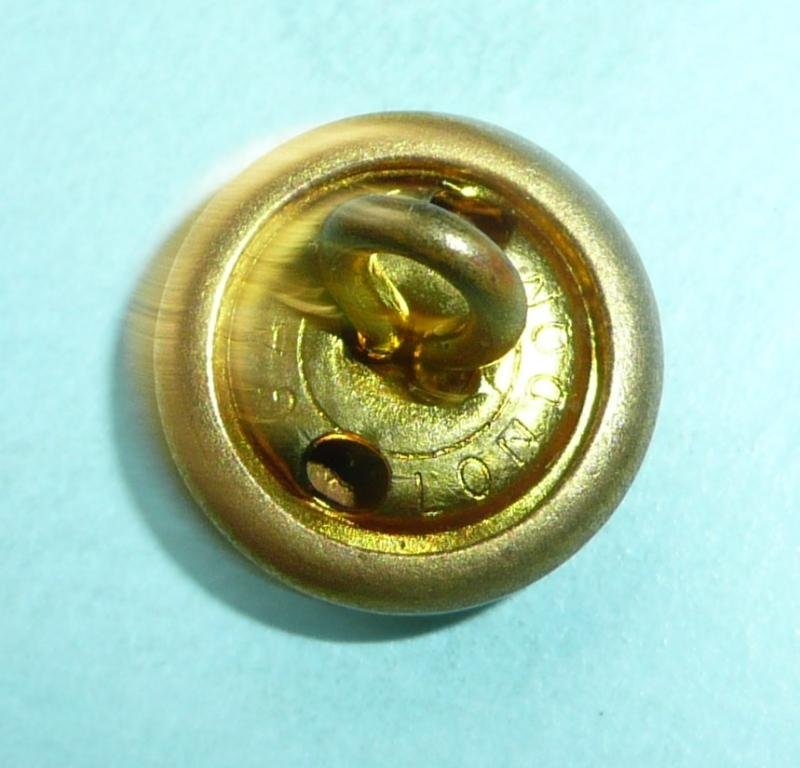 RAEC Royal Army Education Corps QEII Crown Officer's Mounted Silver Plate on Gilt Mess Dress Button — image 2