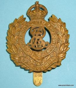 Royal Engineers ( RE ) Edwardian EVII Other Ranks Brass …