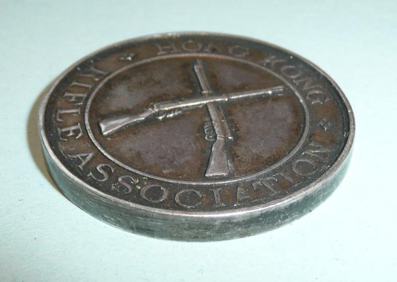 Inter War Silver Hong Kong Rifle Association Shooting Medallion — image 2