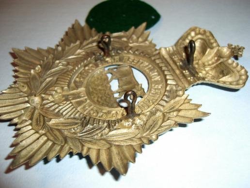 2nd Oxfordshire Rifle Volunteers Other Ranks White Metal Helmet Plate — image 3