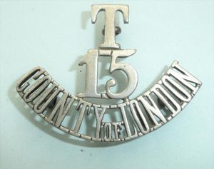 T/ 15/ County of London 15th County of London Battalion …