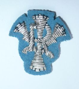 Queens Royal Lancers ( QRL ) Bullion Cloth Arm Badge