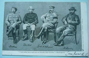 Original Raphael Tuck Art Postcard Boer War Final Peace concluded …