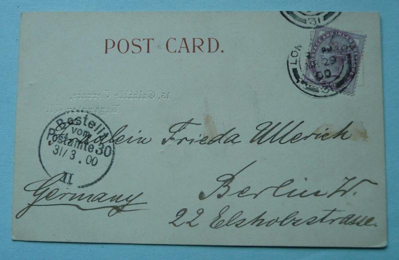 Original Boer War Patriotic Art Postcard Postally Used 1900 — image 2