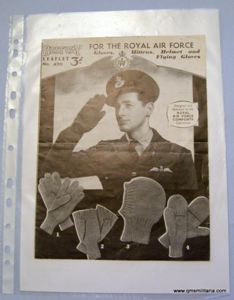 WW2 Royal Air Force Comforts Committee Original Aircrew Knitting Pattern …