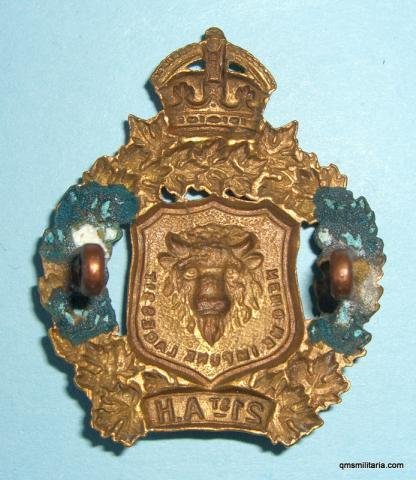 21st Alberta Hussars Pre 1914 Canadian Collar Badge — image 2