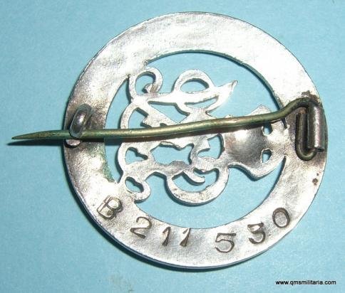 WW1 Silver War Badge (SWB) Number B211530 - 5th Bedford Regiment - Corporal Cyril Course — image 2