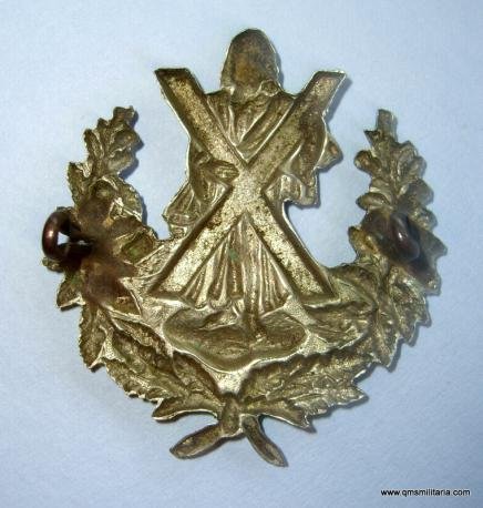79th Regiment of Foot ( Cameron Highlanders ) Scarce Other Ranks Humel Bonnet Badge — image 2