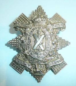 The 1st Battalion Glasgow Highlanders (Highland Light Infantry) White Metal …