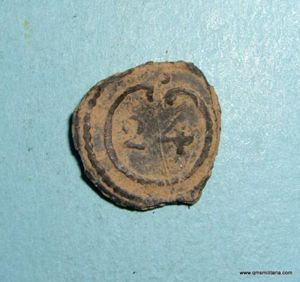 Napoleonic era French 24th Line Infantry Regiment Small pattern pewter …