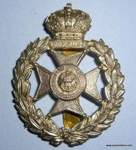 West Indies - The Bermuda Rifles White Metal Cap Badge …