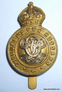 Early 7th Hussars Bi Metal Cap Badge, Kings Crown ( …