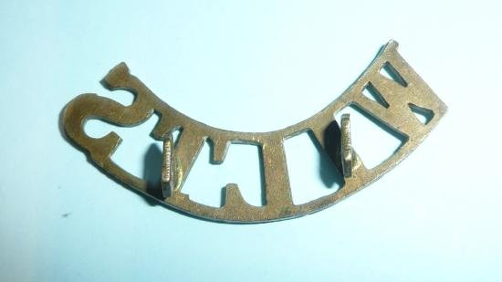 Wiltshire Regiment Brass Shoulder Title — image 2