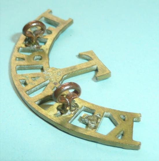 T / Kenya Regiment One Piece Brass Shoulder Title — image 4