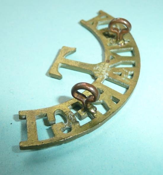 T / Kenya Regiment One Piece Brass Shoulder Title — image 5