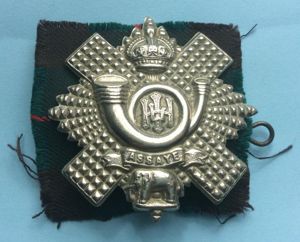 Highland Light Infantry (HLI) Other Ranks White Metal Cap Badge …