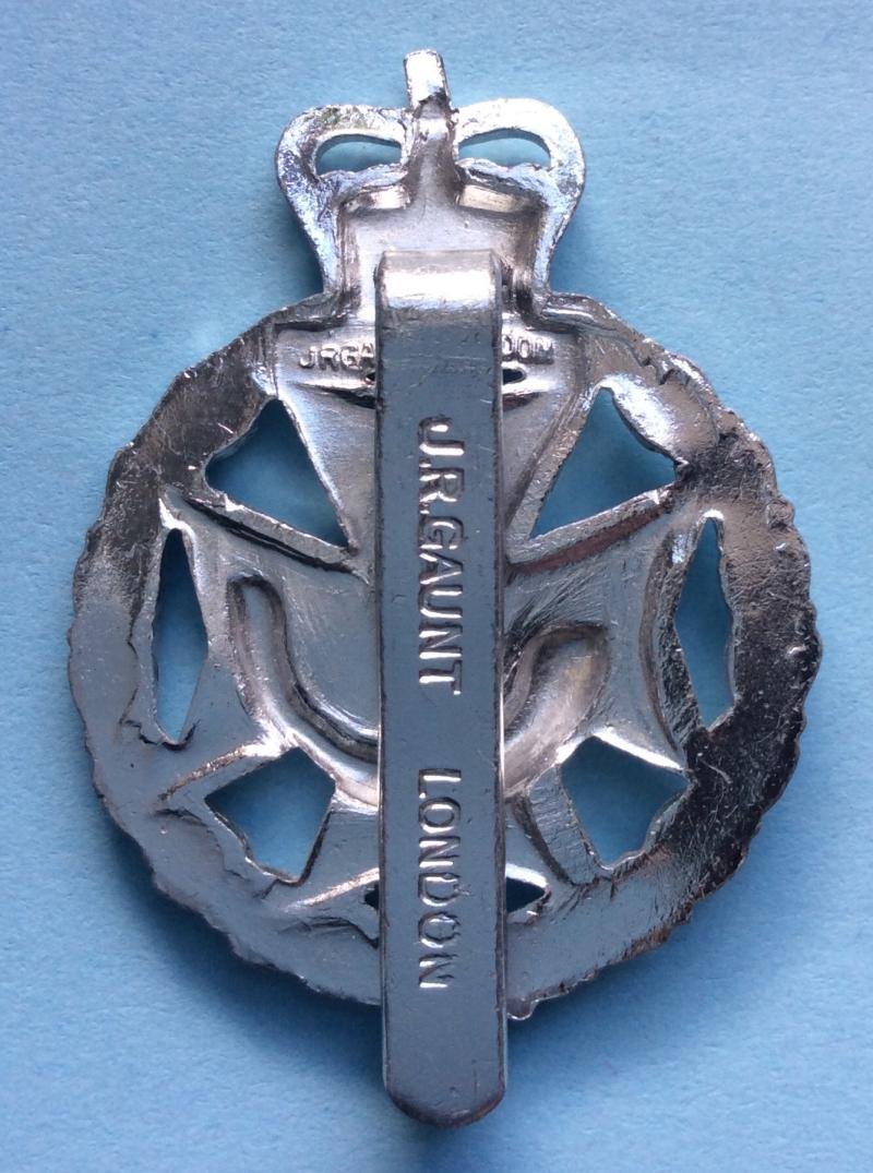 Royal Green Jackets Brigade Staybrite Anodised Aluminium Cap Badge- Gaunt London — image 2