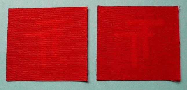 50th (Northumbrian) Division ( Tyne & Tees (TT)) Matched Pair of Printed Formation Signs — image 2