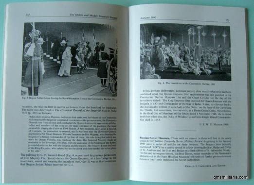 Orders & Medals Resarch Society ( OMRS ) Journal - Autumn 1990 — image 3