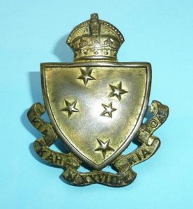 WW1 New Zealand 28th Reinforcements Brass Cap Badge