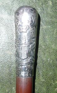 Boer War London City Imperial Volunteers (CIV) Swagger Stick Sterling …