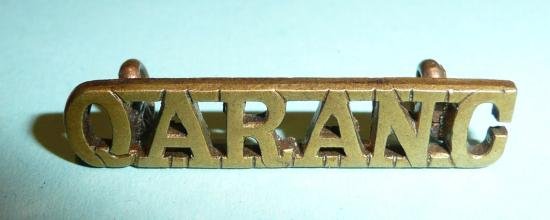 QARANC Queen Alexandra 's Royal Army Nursing Corps Brass Shoulder Title - Tropical Dress — image 2