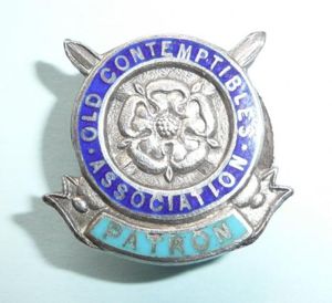 1914 Mons Star Old Contemptibles Association Patron Enamel and Hallmarked …