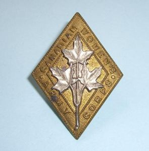 WW2 Canadian Womens Army Corps ( CWAC) Officer' s Bi-Metal …